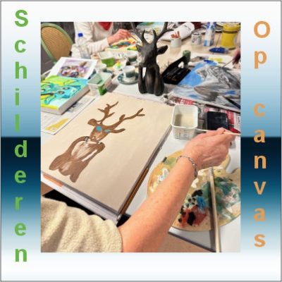 Schilderen op canvas op 13 november 2025